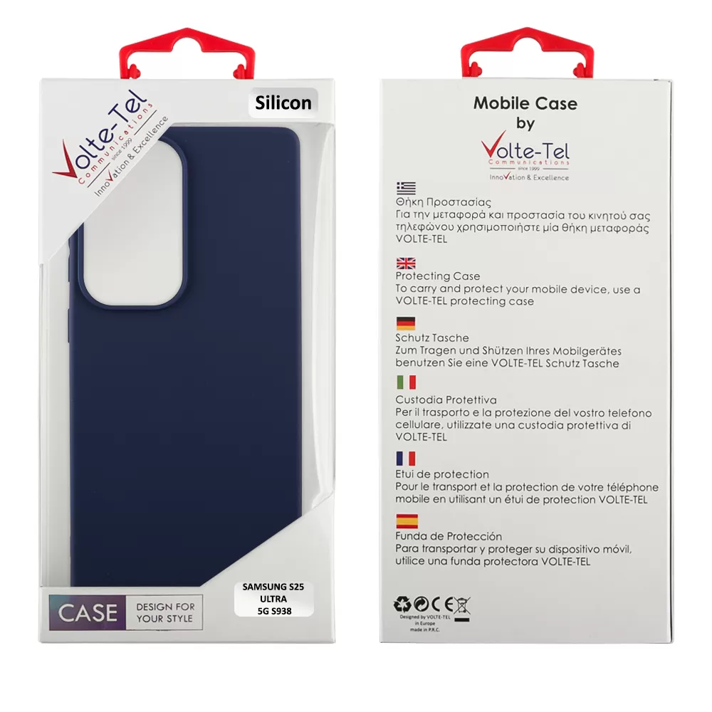VOLTE-TEL SILICON TPU ΘΗΚΗ SAMSUNG S25 ULTRA 5G S938 6.9in  CAMERA GUARD BLUE - Image 2