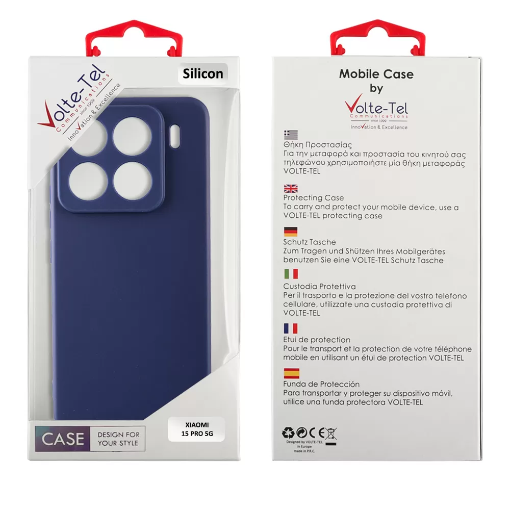 VOLTE-TEL SILICON TPU ΘΗΚΗ XIAOMI 15 PRO 5G 6.73in  FULL CAMERA PROTECTION BLUE - Image 2