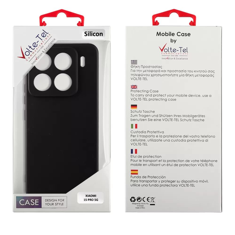 VOLTE-TEL SILICON TPU ΘΗΚΗ XIAOMI 15 PRO 5G 6.73in  FULL CAMERA PROTECTION BLACK - Image 2