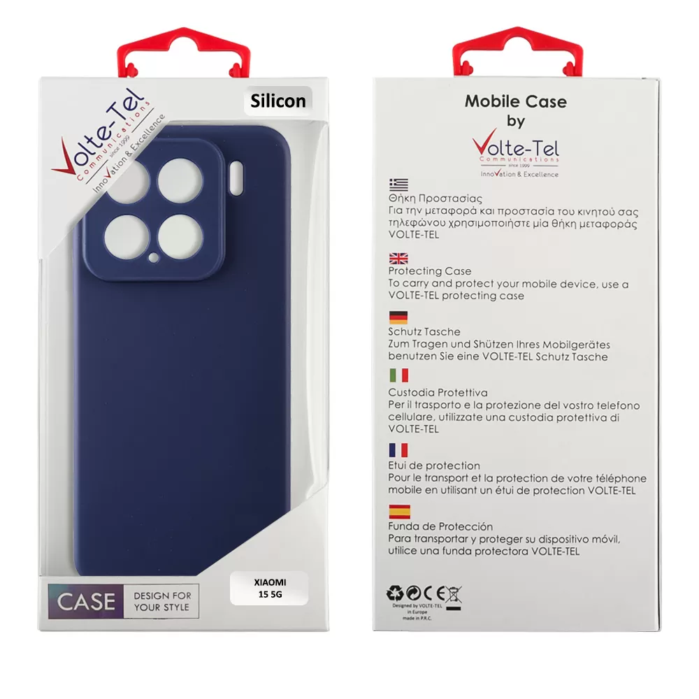 VOLTE-TEL SILICON TPU ΘΗΚΗ XIAOMI 15 5G 6.36in  FULL CAMERA PROTECTION BLUE - Image 2