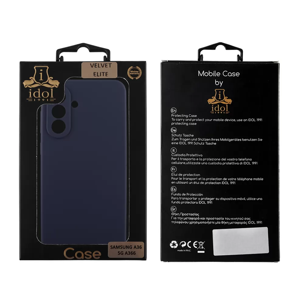 IDOL 1991 VELVET ELITE TPU ΘΗΚΗ SAMSUNG A36 5G A366 6.7in  4 SIDE FULL CAMERA PROTECTION BLUE - Image 2