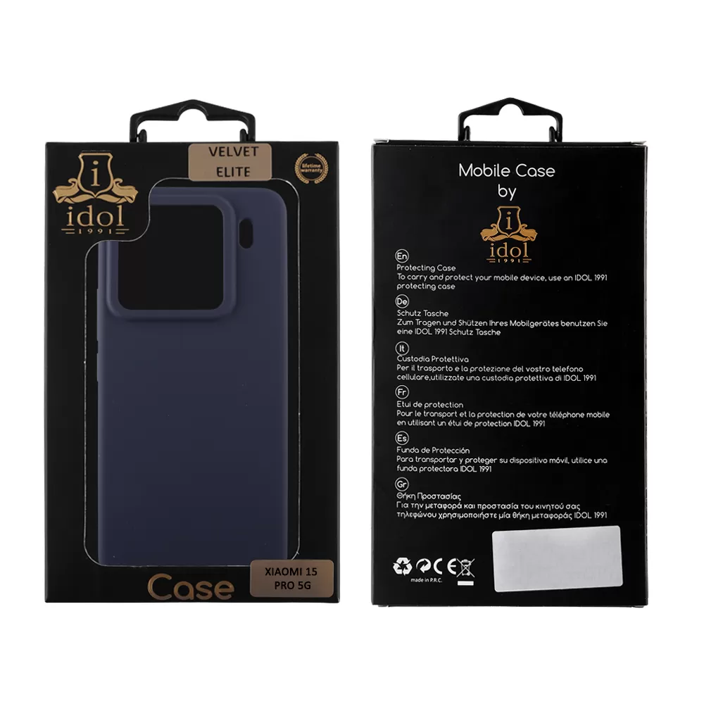 IDOL 1991 VELVET ELITE TPU ΘΗΚΗ XIAOMI 15 PRO 5G 6.73in  4 SIDE CAMERA GUARD BLUE - Image 2