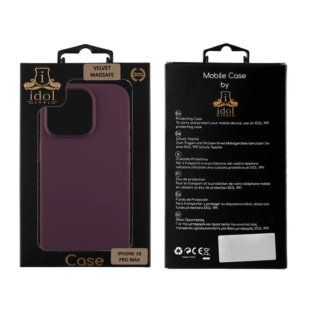 IDOL 1991 VELVET MAGSAFE TPU ΘΗΚΗ IPHONE 16 PRO MAX 6.9in CAMERA GUARD PLUM - Image 2