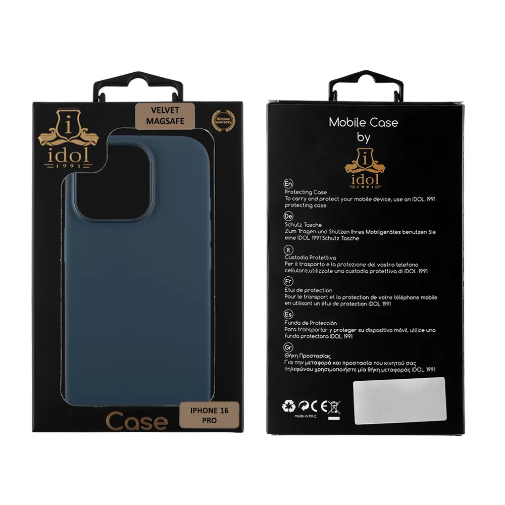 IDOL 1991 VELVET MAGSAFE TPU ΘΗΚΗ IPHONE 16 PRO 6.3in CAMERA DENIM BLUE - Image 2