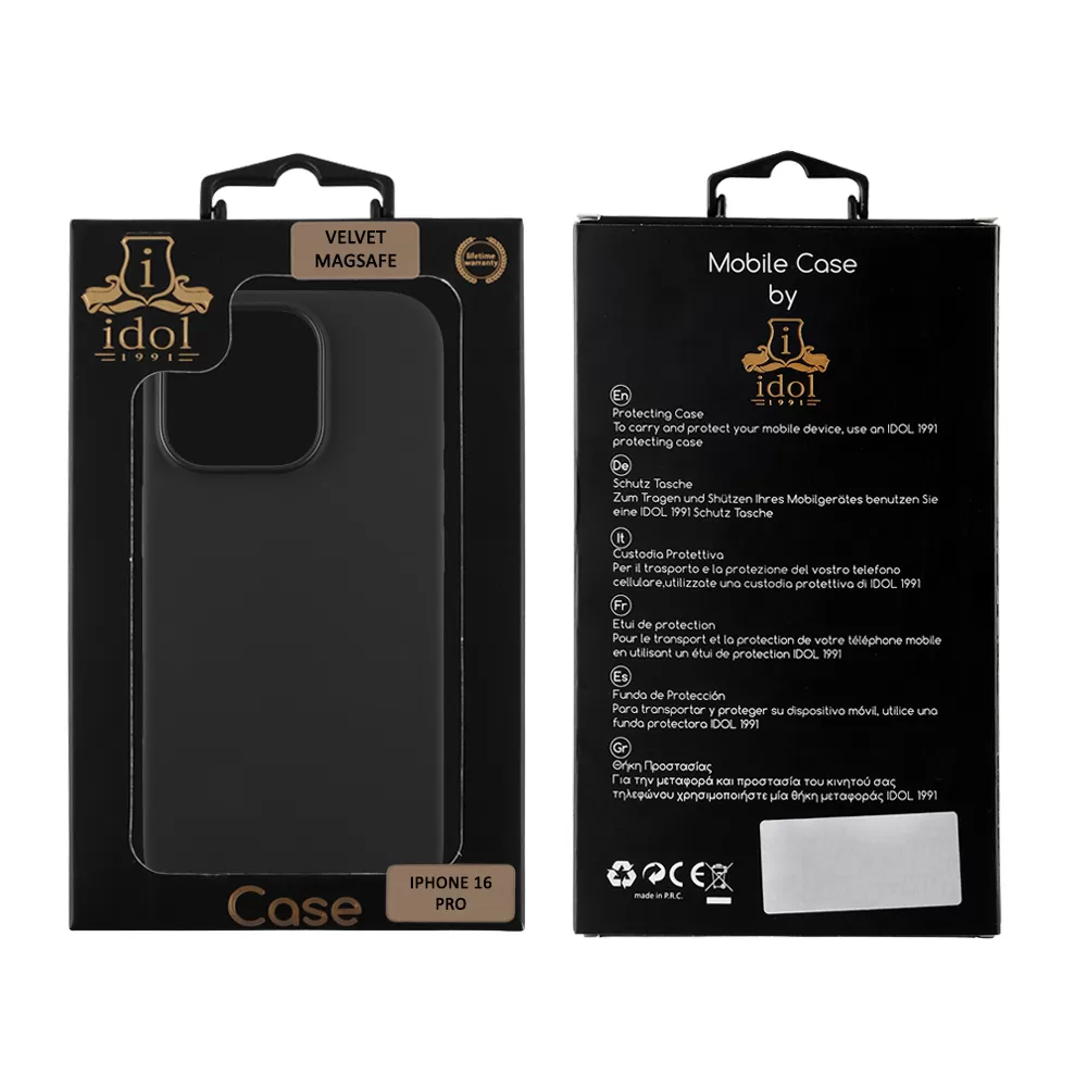 IDOL 1991 VELVET MAGSAFE TPU ΘΗΚΗ IPHONE 16 PRO 6.3in CAMERA GUARD BLACK - Image 2