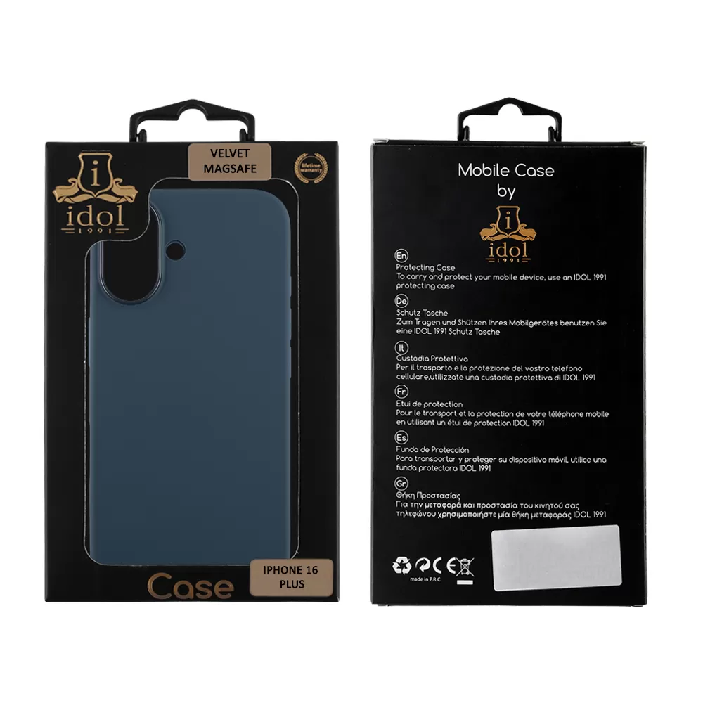IDOL 1991 VELVET MAGSAFE TPU ΘΗΚΗ IPHONE 16 PLUS 6.7in CAMERA GUARD BLUE - Image 2