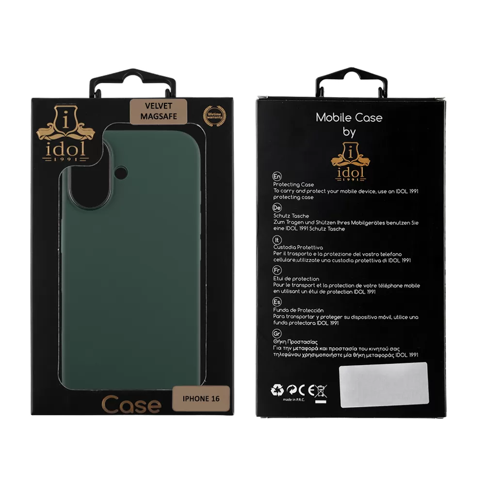 IDOL 1991 VELVET MAGSAFE TPU ΘΗΚΗ IPHONE 16 6.1in CAMERA GUARD LAKE GREEN - Image 2