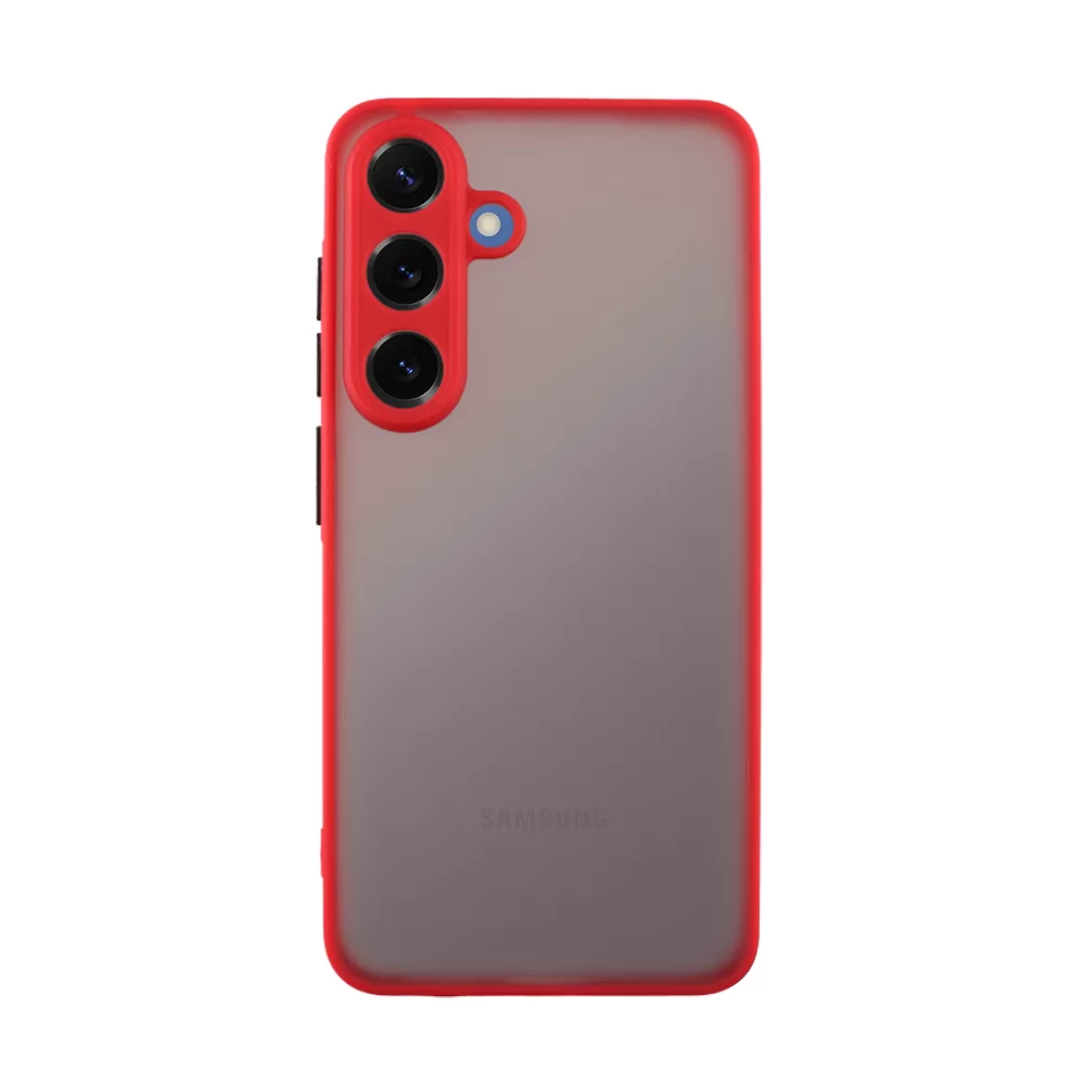 LIME HARDSHELL FUSION ΘΗΚΗ SAMSUNG S25 5G S931 6.2in  FULL CAMERA PROTECTION RED WITH BLACK KEYS - Image 6