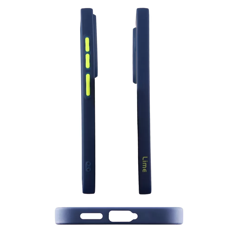 LIME HARDSHELL FUSION ΘΗΚΗ SAMSUNG S25 5G S931 6.2in  FULL CAMERA PROTECTION BLUE WITH YELLOW KEYS - Image 5