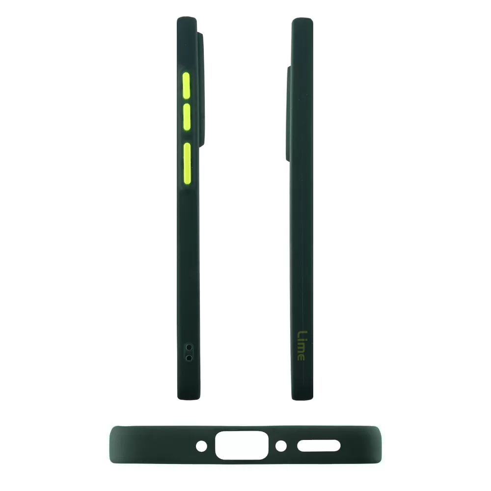 LIME HARDSHELL FUSION ΘΗΚΗ SAMSUNG A36 5G A366 6.7in  FULL CAMERA PROTECTION GREEN WITH YELLOW KEYS - Image 5