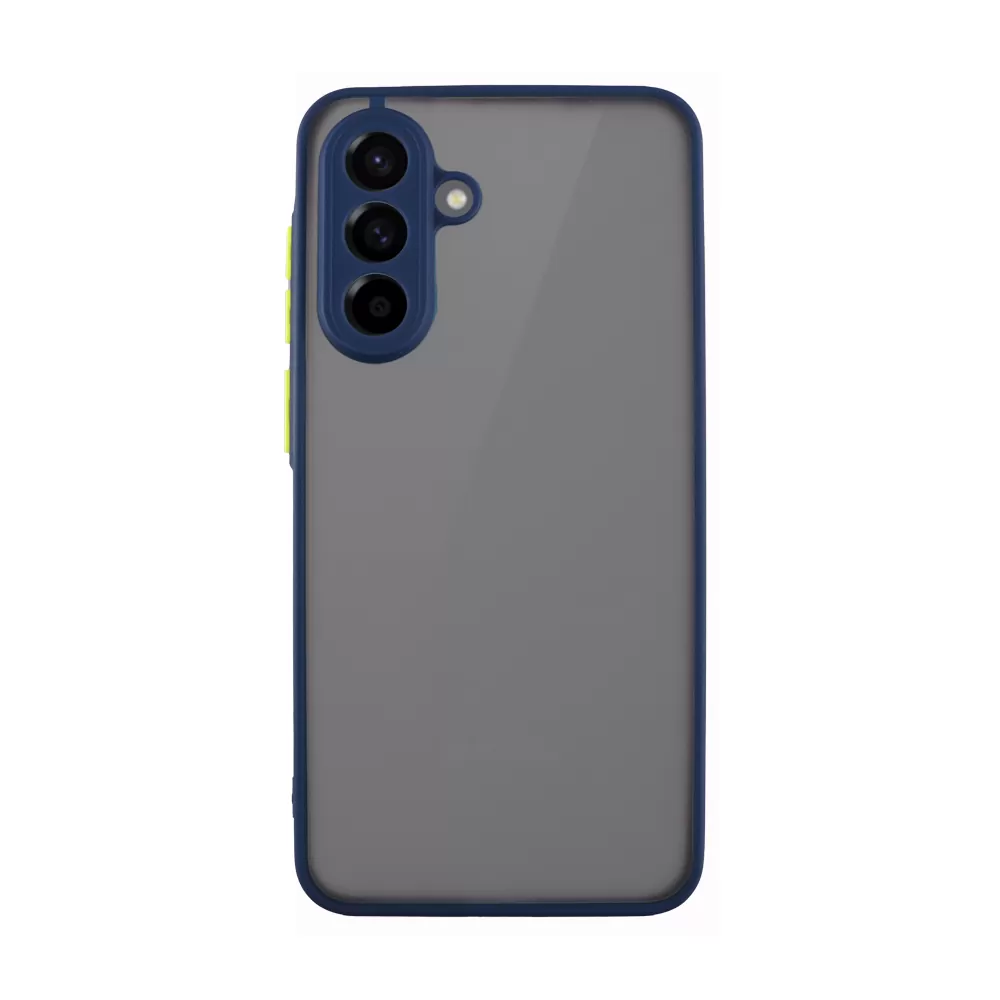 LIME HARDSHELL FUSION ΘΗΚΗ SAMSUNG A36 5G A366 6.7in  FULL CAMERA PROTECTION BLUE WITH YELLOW KEYS - Image 6