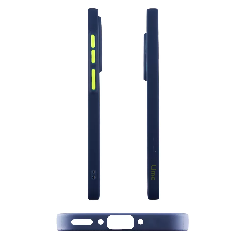 LIME HARDSHELL FUSION ΘΗΚΗ SAMSUNG A36 5G A366 6.7in  FULL CAMERA PROTECTION BLUE WITH YELLOW KEYS - Image 5