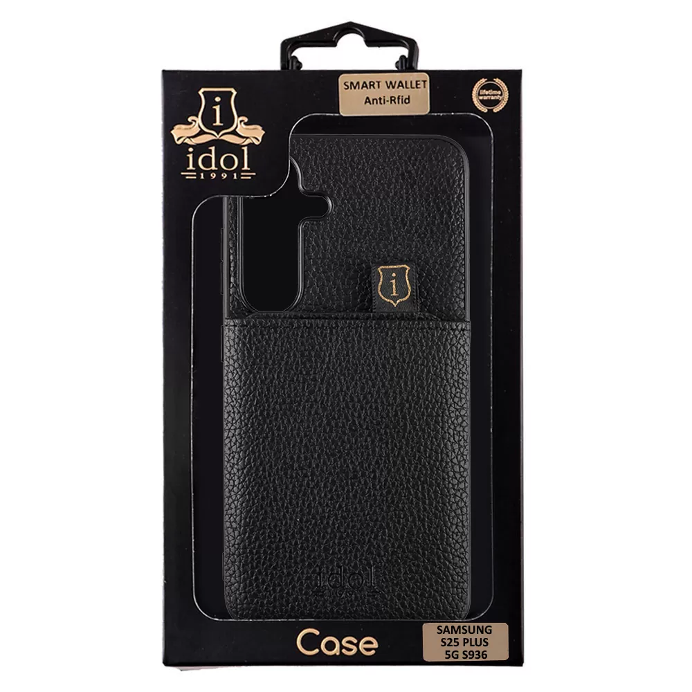 IDOL 1991 ANTI-RFID LEATHER SMART WALLET ΘΗΚΗ SAMSUNG S25 PLUS 5G S936 6.7in CAMERA GUARD BLACK - Image 2