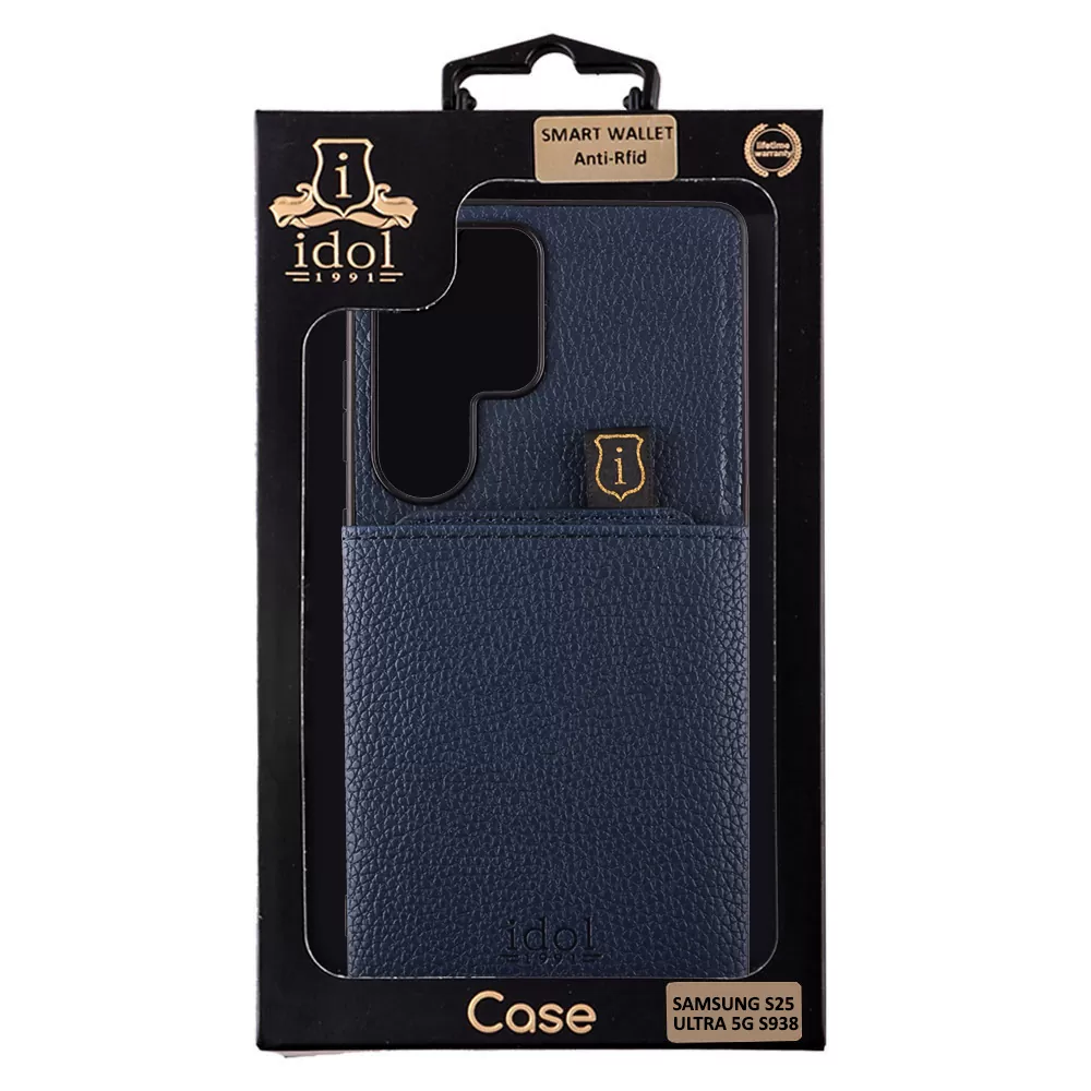 IDOL 1991 ANTI-RFID LEATHER SMART WALLET ΘΗΚΗ SAMSUNG S25 ULTRA 5G S938 6.9in CAMERA GUARD BLUE - Image 2