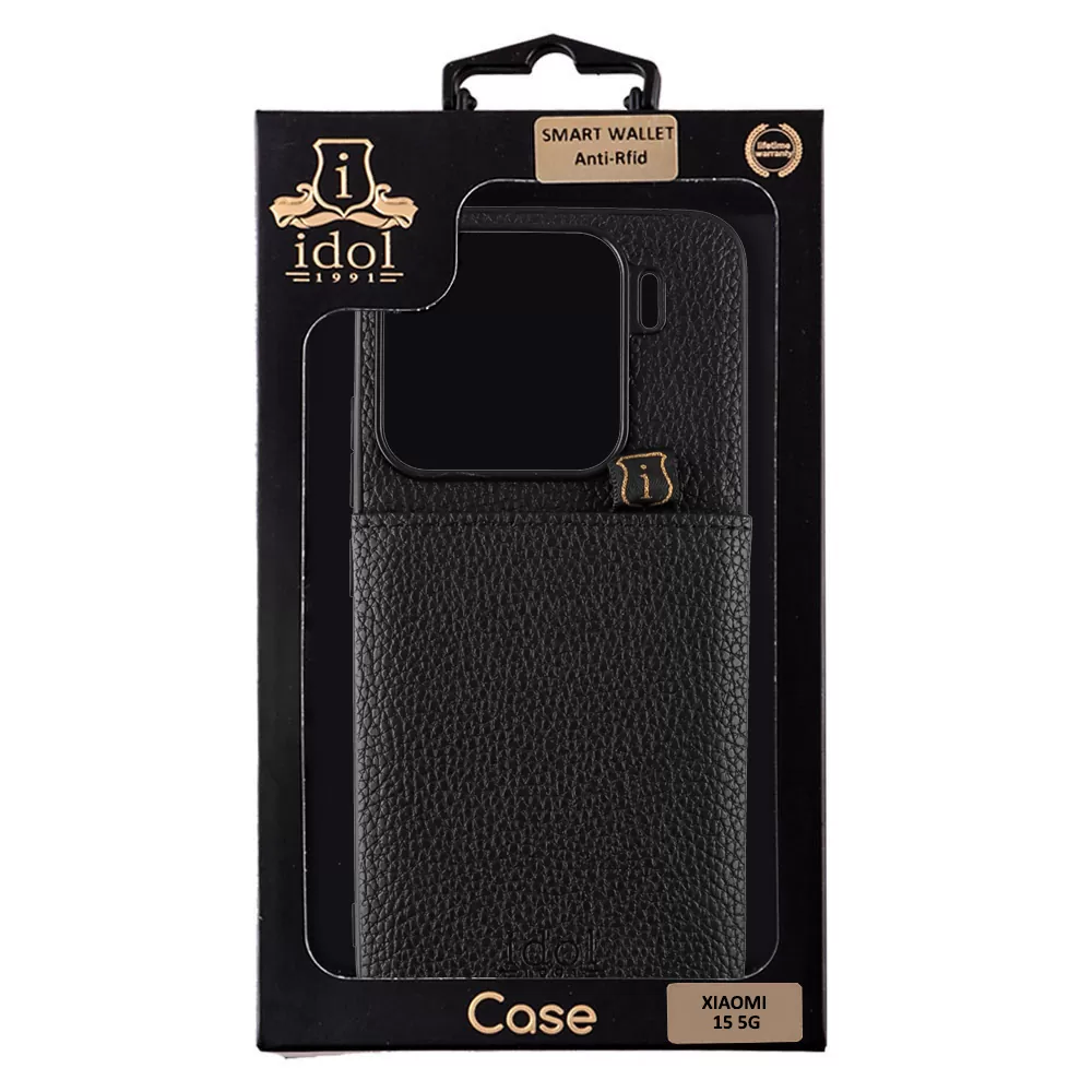 IDOL 1991 ANTI-RFID LEATHER SMART WALLET ΘΗΚΗ XIAOMI 15 5G 6.36in CAMERA GUARD BLACK - Image 2