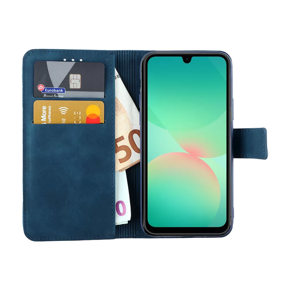 LIME ESSENTIAL ΘΗΚΗ SAMSUNG A26 5G A266 6.7in  MAGNET BOOK STAND CLIP DARK BLUE - Image 5