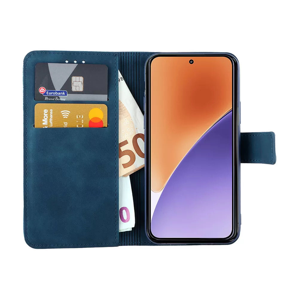 LIME ESSENTIAL ΘΗΚΗ XIAOMI 15 5G 6.36in  MAGNET BOOK STAND CLIP DARK BLUE - Image 5
