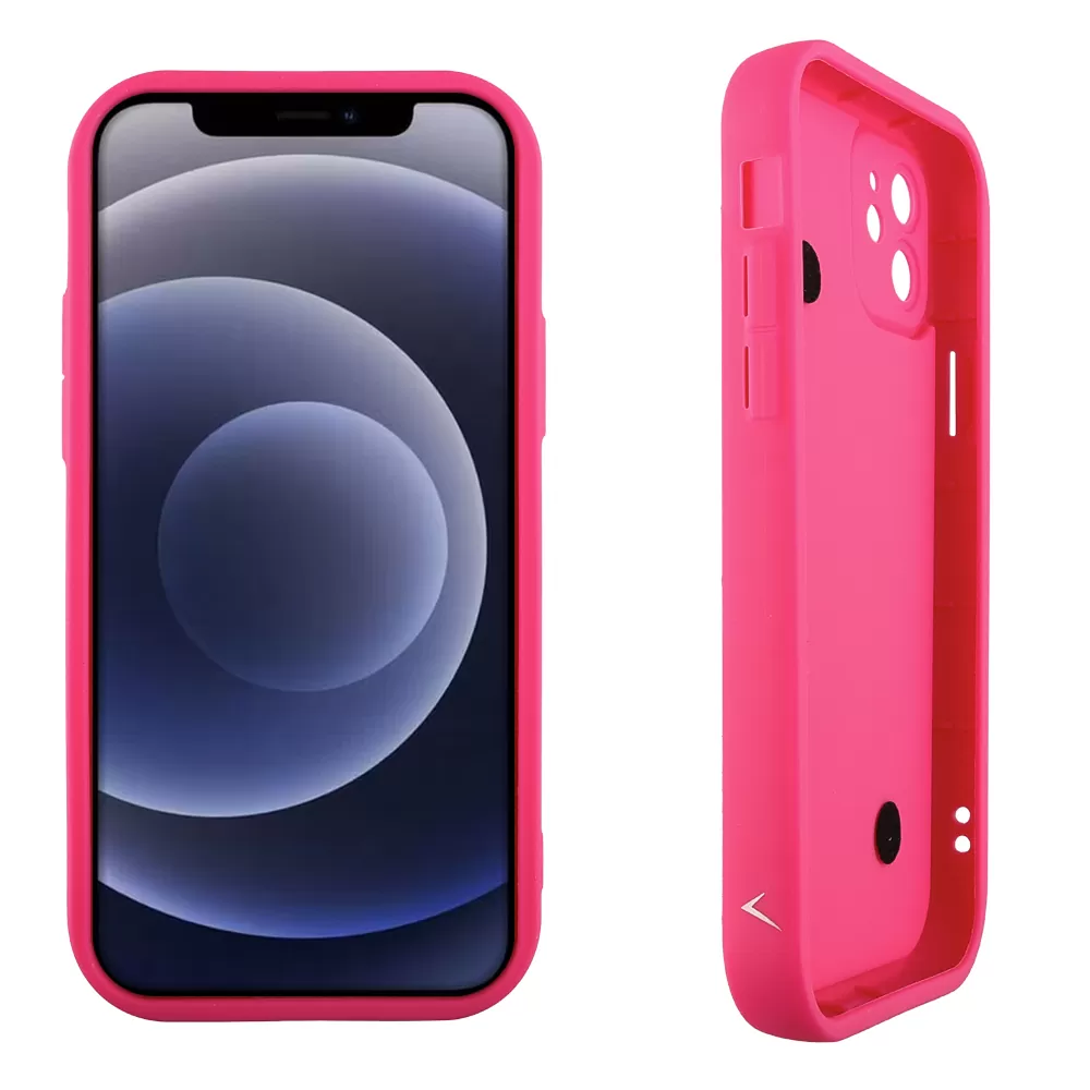 VOLTE-TEL SILICON TPU WITH STRAP ΘΗΚΗ IPHONE 12 6.1in  FULL CAMERA PROTECTION PINK WITH PINK HEARTS - Image 4