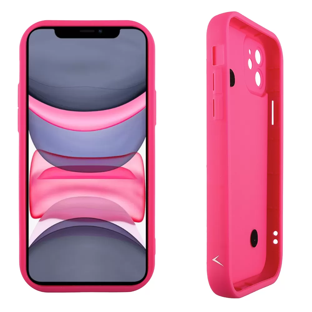 VOLTE-TEL SILICON TPU WITH STRAP ΘΗΚΗ IPHONE 11 6.1in  FULL CAMERA PROTECTION PINK WITH PINK HEARTS - Image 4