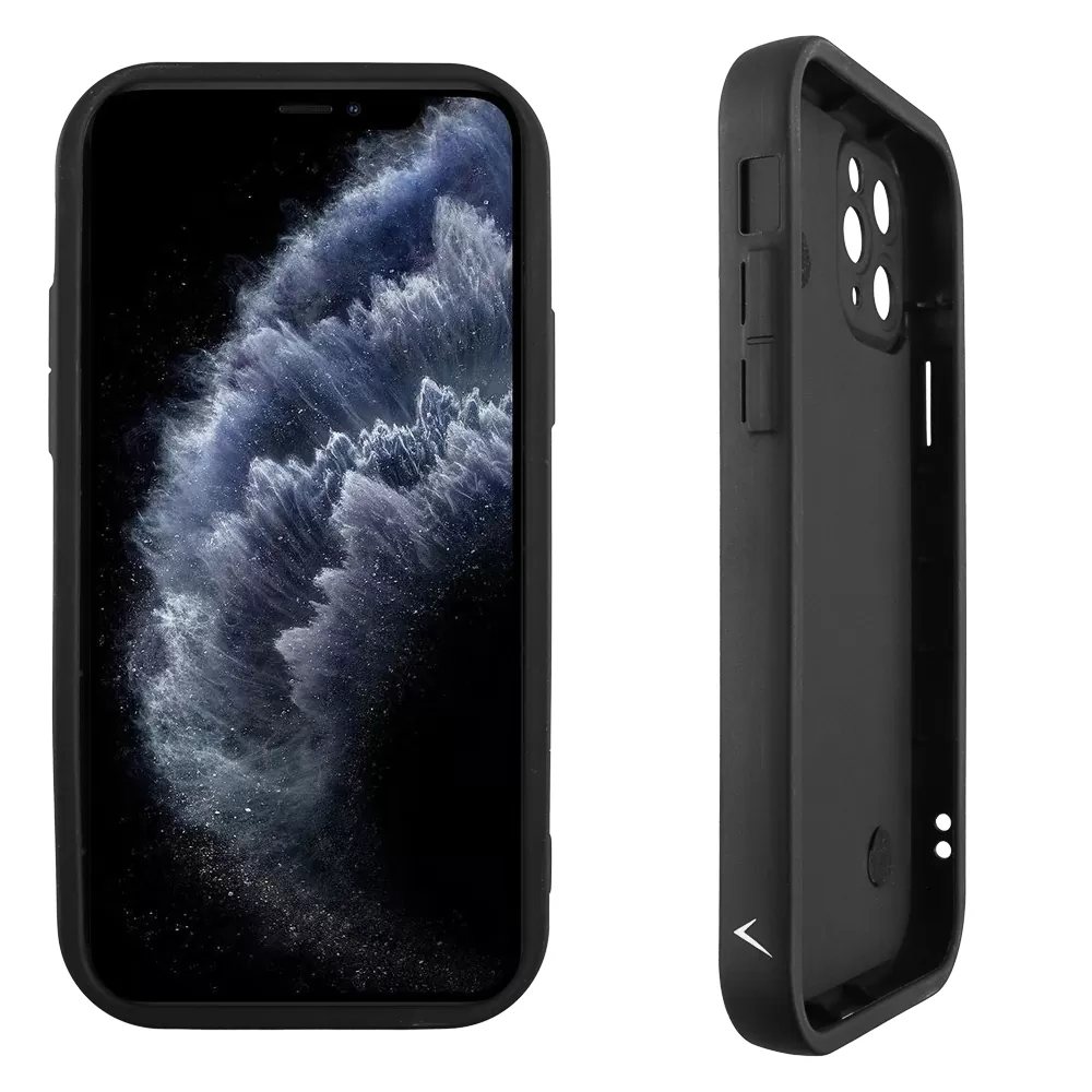 VOLTE-TEL SILICON TPU WITH STRAP ΘΗΚΗ IPHONE 11 PRO 5.8in  FULL CAMERA PROTECTION BLACK WITH BLACK HEARTS - Image 4
