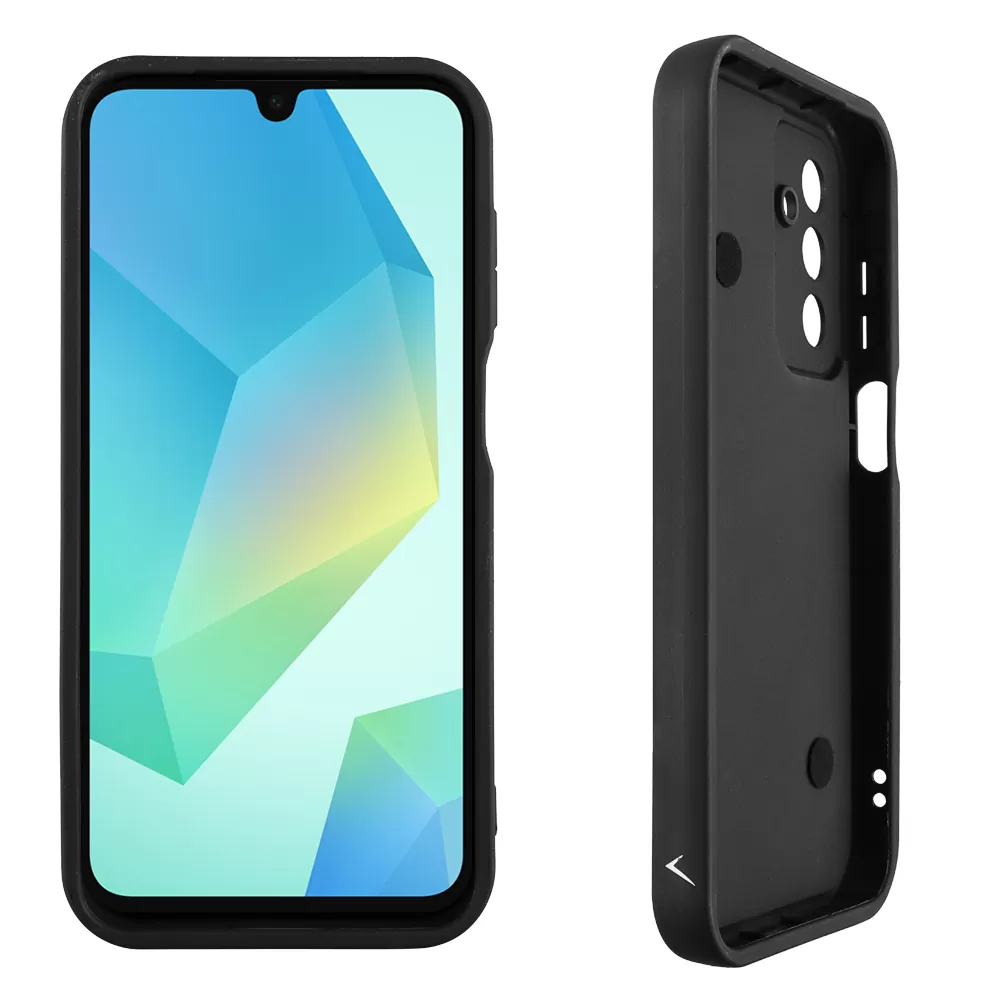 VOLTE-TEL SILICON TPU WITH STRAP ΘΗΚΗ SAMSUNG A16 4G A165/A16 5G A166 6.7in  FULL CAMERA PROTECTION BLACK WITH BLACK HEARTS - Image 4