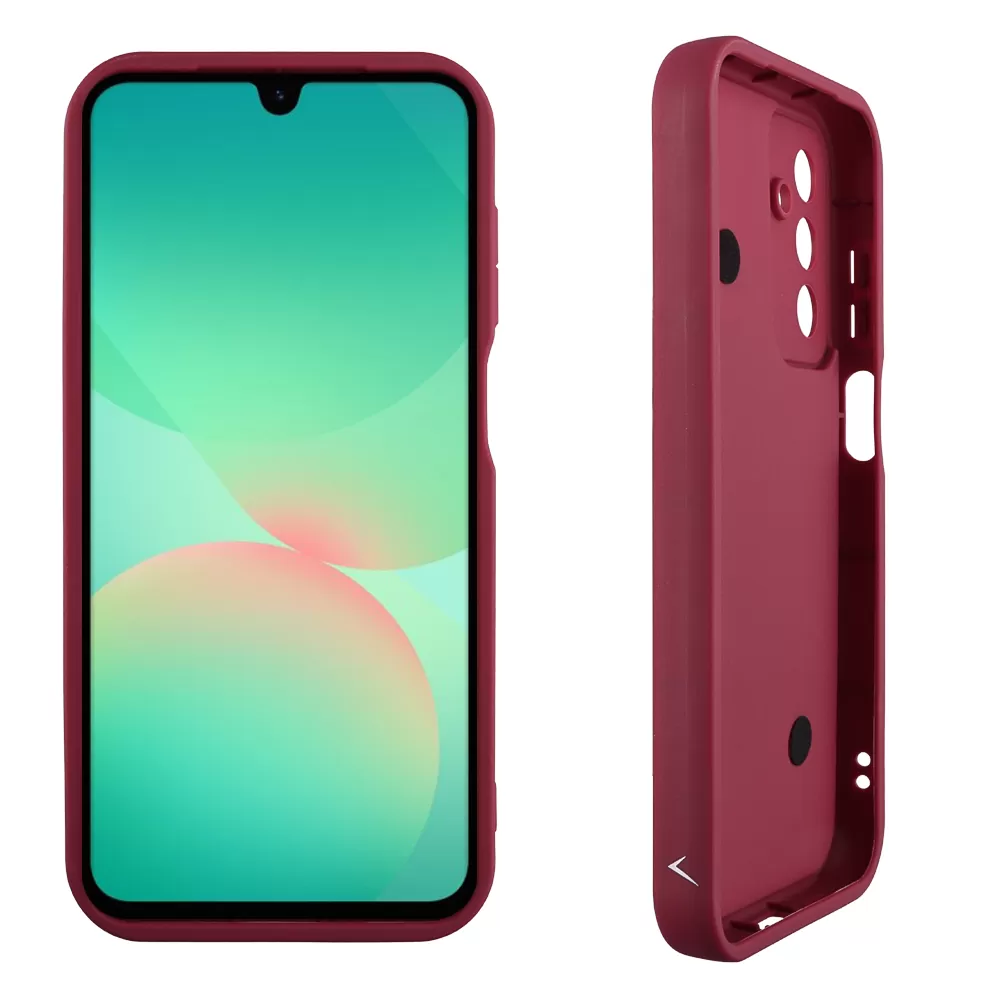 VOLTE-TEL SILICON TPU WITH STRAP ΘΗΚΗ SAMSUNG A26 5G A266 6.7in  FULL CAMERA PROTECTION BURGUNDY WITH RED HEARTS - Image 4