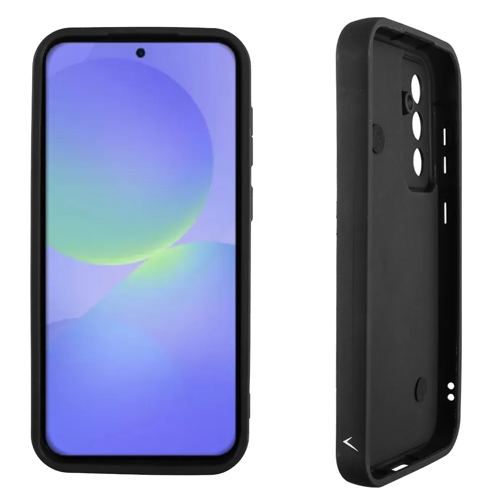 VOLTE-TEL SILICON TPU WITH STRAP ΘΗΚΗ SAMSUNG A36 5G A366 6.7in  FULL CAMERA PROTECTION BLACK WITH BLACK HEARTS - Image 4