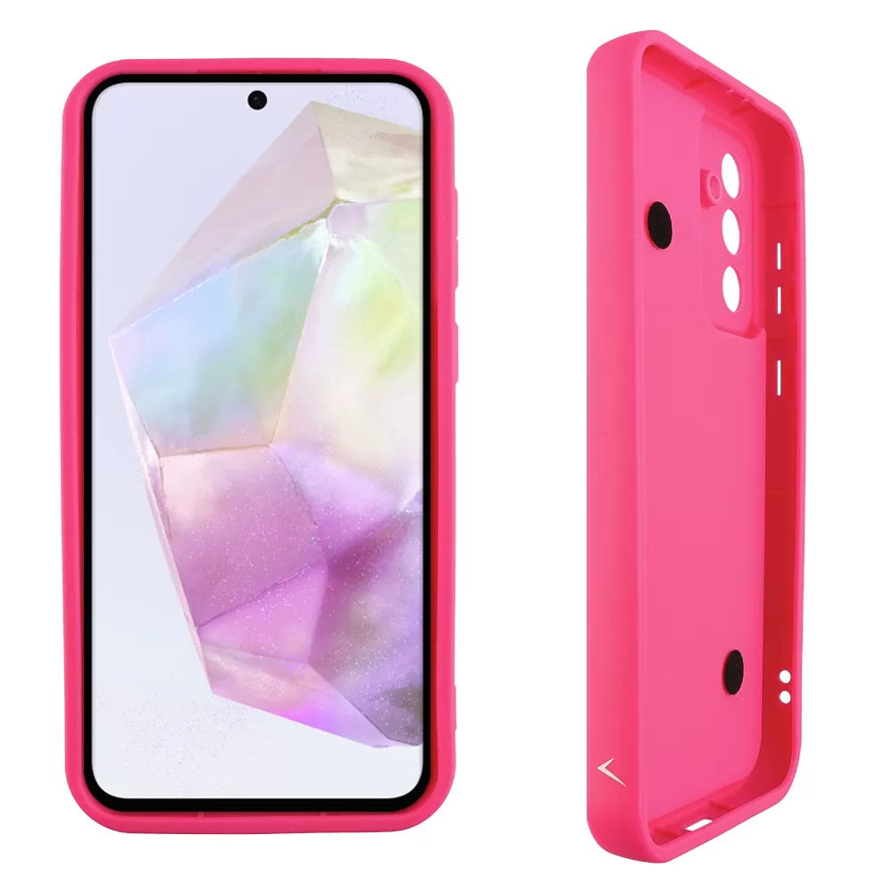 VOLTE-TEL SILICON TPU WITH STRAP ΘΗΚΗ SAMSUNG A36 5G A366 6.7in  FULL CAMERA PROTECTION PINK WITH PINK HEARTS - Image 4