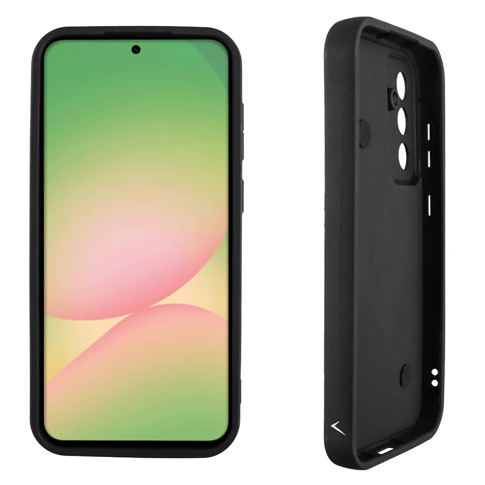 VOLTE-TEL SILICON TPU WITH STRAP ΘΗΚΗ SAMSUNG A56 5G A566 6.7in  FULL CAMERA PROTECTION BLACK WITH BLACK HEARTS - Image 4
