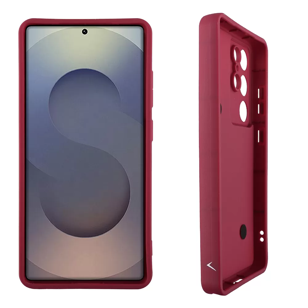VOLTE-TEL SILICON TPU WITH STRAP ΘΗΚΗ SAMSUNG S25 ULTRA 5G S938 6.9in  FULL CAMERA PROTECTION BURGUNDY WITH RED HEARTS - Image 4