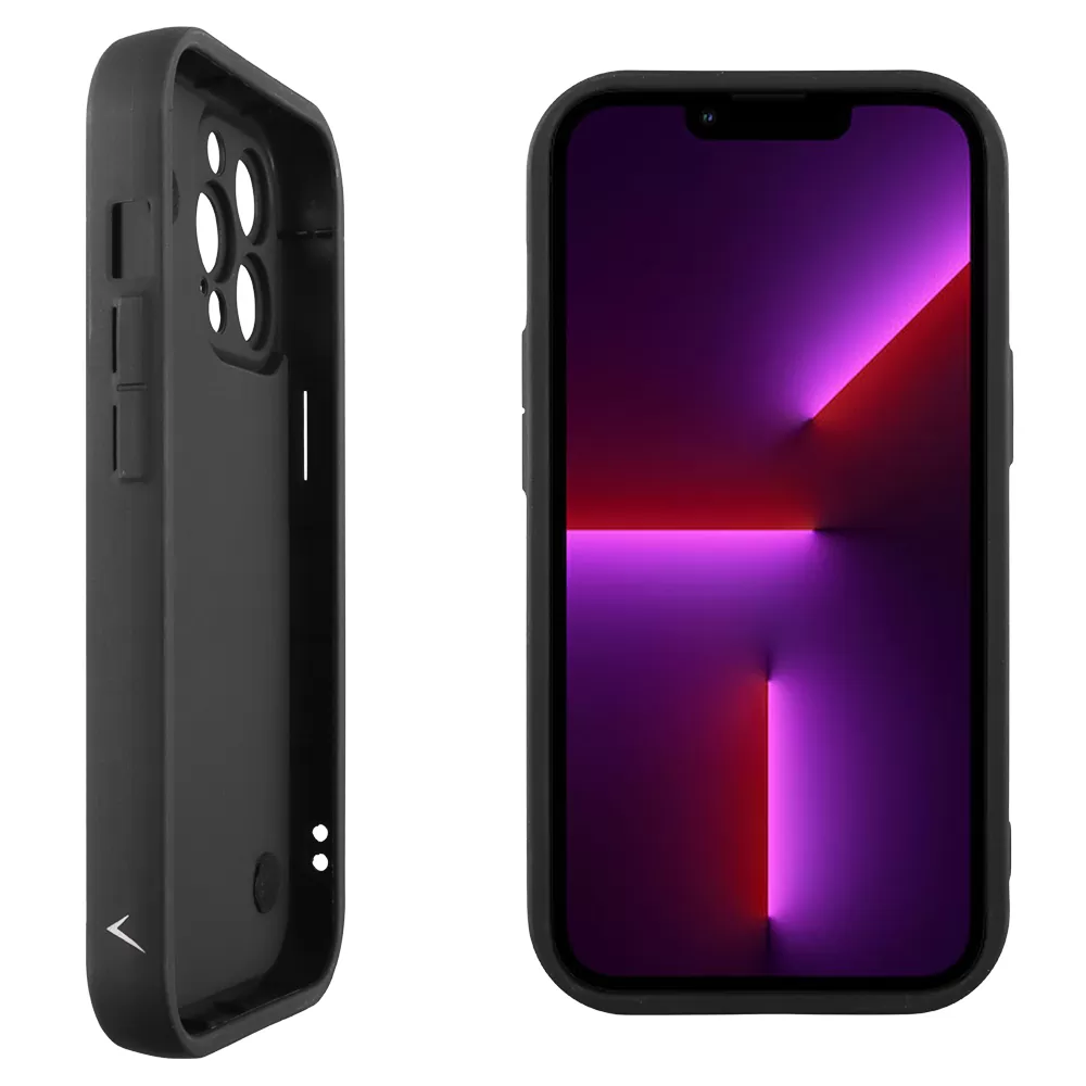 VOLTE-TEL SILICON TPU WITH STRAP ΘΗΚΗ IPHONE 13 PRO 6.1in  FULL CAMERA PROTECTION BLACK WITH BLACK BUTTERFLIES - Image 4