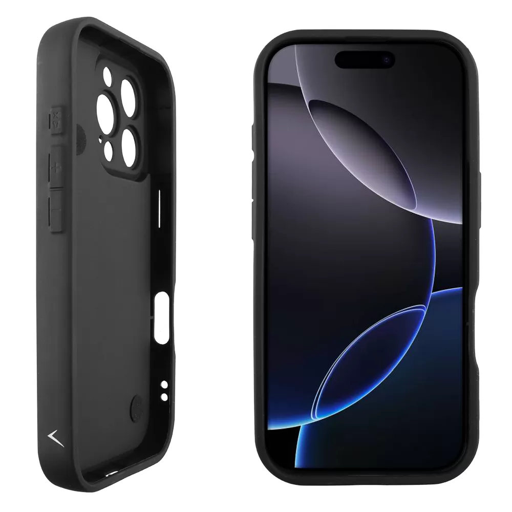 VOLTE-TEL SILICON TPU WITH STRAP ΘΗΚΗ IPHONE 16 PRO 6.3in  FULL CAMERA PROTECTION BLACK WITH BLACK BUTTERFLIES - Image 4