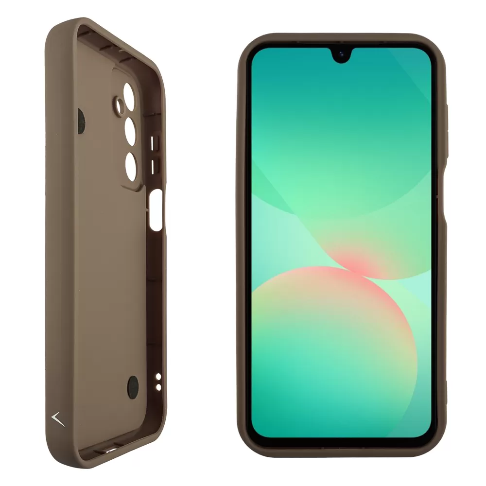 VOLTE-TEL SILICON TPU WITH STRAP ΘΗΚΗ SAMSUNG A26 5G A266 6.7in  FULL CAMERA PROTECTION BROWN WITH WHITE BUTTERFLIES - Image 4