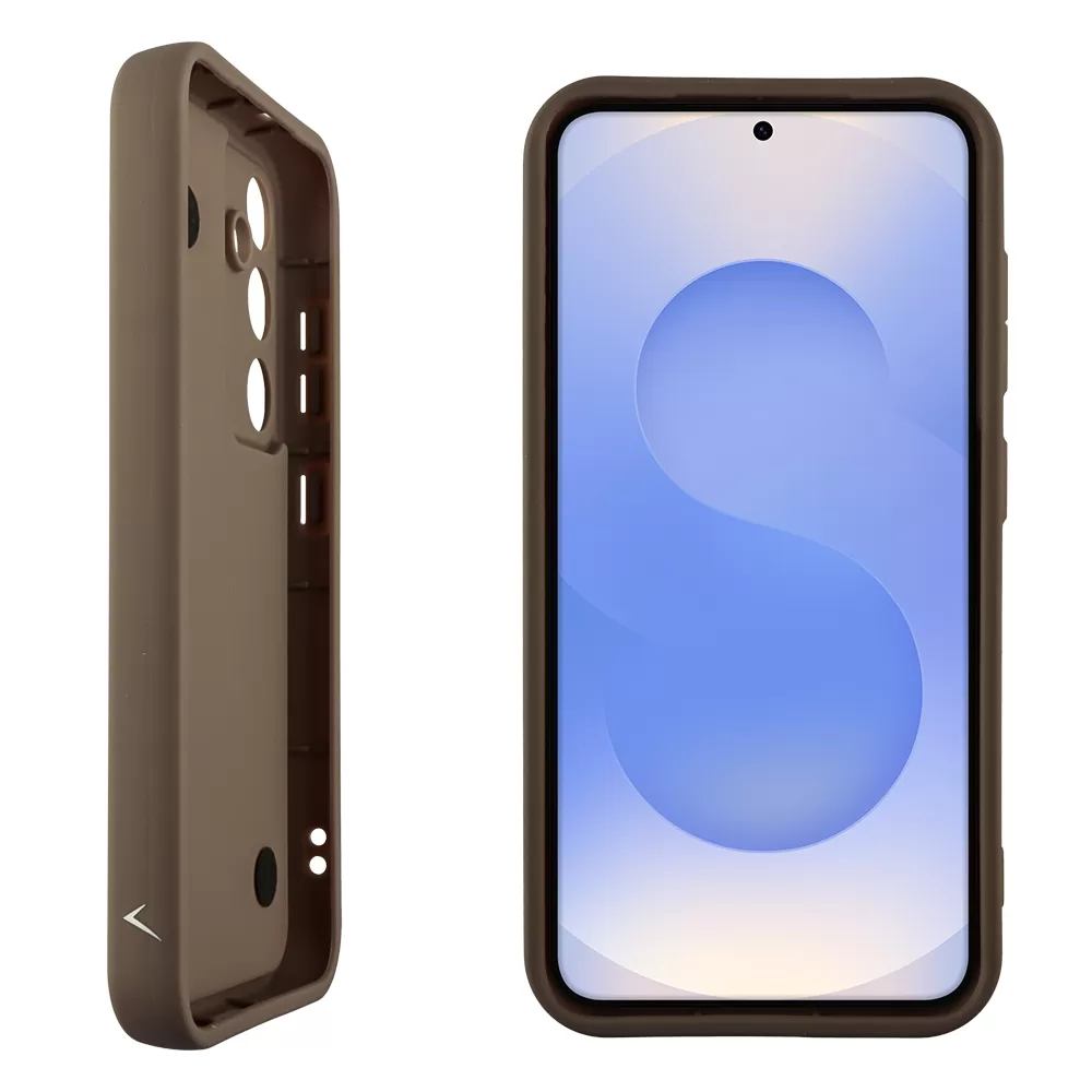 VOLTE-TEL SILICON TPU WITH STRAP ΘΗΚΗ SAMSUNG S25 5G S931 6.2in  FULL CAMERA PROTECTION BROWN WITH WHITE BUTTERFLIES - Image 4
