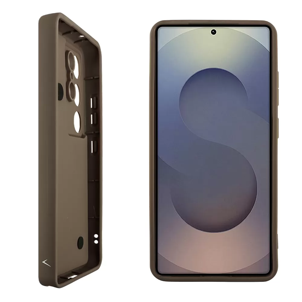VOLTE-TEL SILICON TPU WITH STRAP ΘΗΚΗ SAMSUNG S25 ULTRA 5G S938 6.9in  FULL CAMERA PROTECTION BROWN WITH WHITE BUTTERFLIES - Image 4