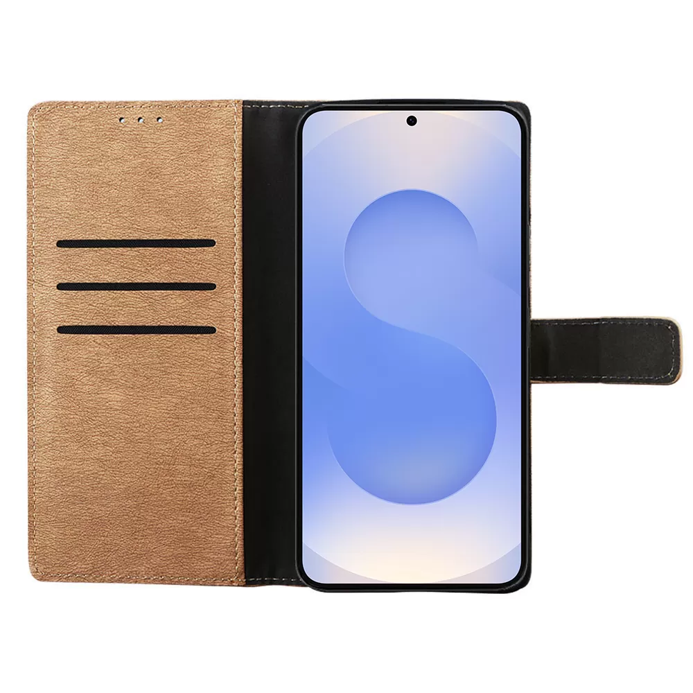 VOLTE-TEL ALLURE ΘΗΚΗ SAMSUNG S25 5G S931 6.2in  MAGNET BOOK STAND CLIP GOLD - Image 6