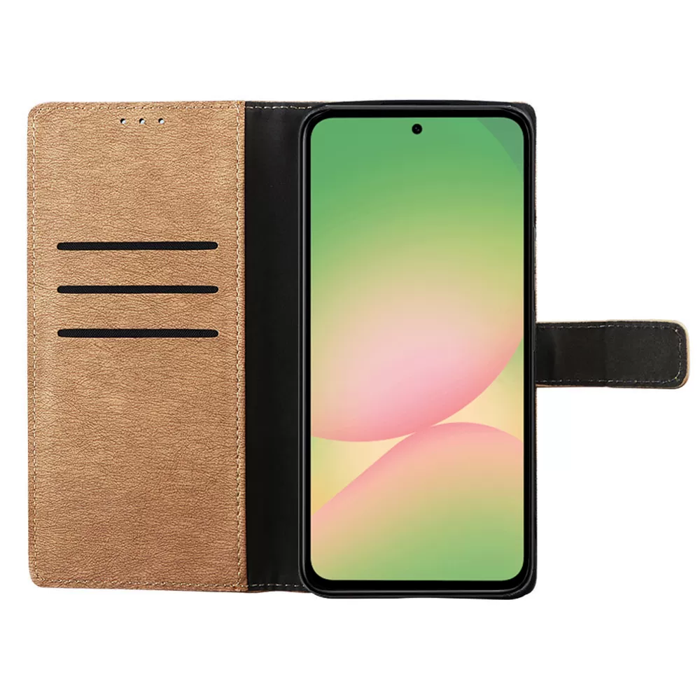 VOLTE-TEL ALLURE ΘΗΚΗ SAMSUNG A56 5G A566 6.7in  MAGNET BOOK STAND CLIP GOLD - Image 6