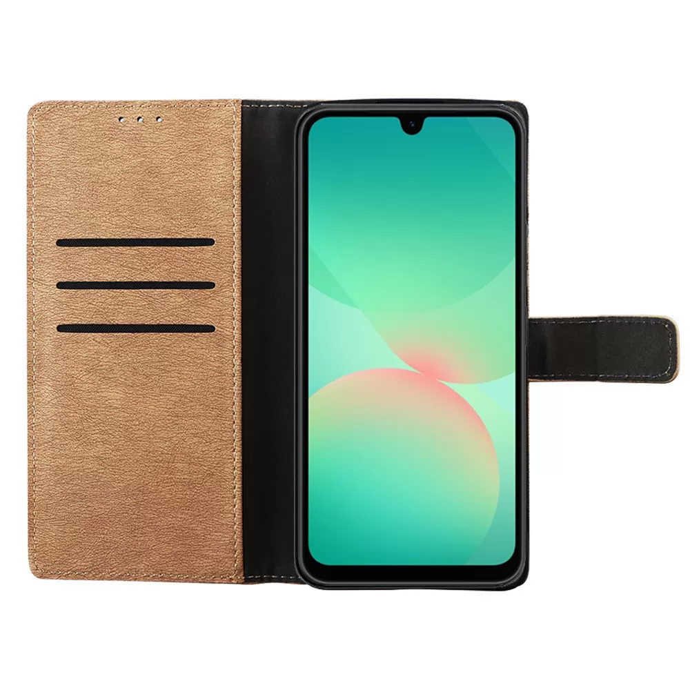 VOLTE-TEL ALLURE ΘΗΚΗ SAMSUNG A26 5G A266 6.7in  MAGNET BOOK STAND CLIP GOLD - Image 6