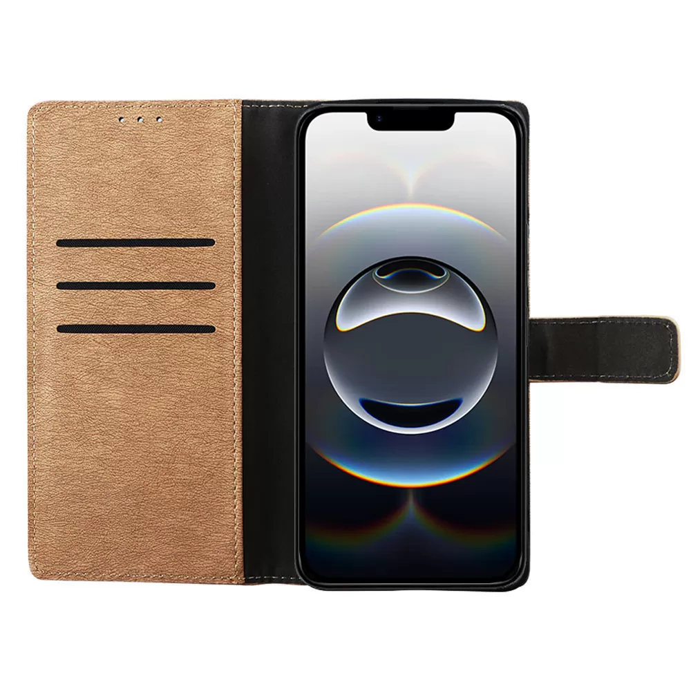 VOLTE-TEL ALLURE ΘΗΚΗ IPHONE 16E/ IPHONE 17E 6.1in  MAGNET BOOK STAND CLIP GOLD - Image 6