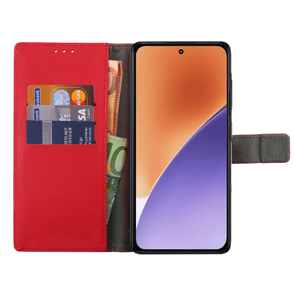 VOLTE-TEL ALLURE ΘΗΚΗ XIAOMI 15 5G 6.36in  MAGNET BOOK STAND CLIP RED - Image 6