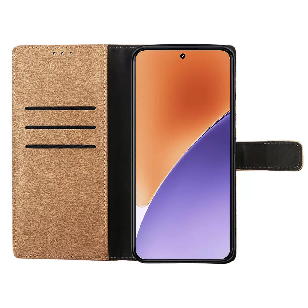 VOLTE-TEL ALLURE ΘΗΚΗ XIAOMI 15 5G 6.36in  MAGNET BOOK STAND CLIP GOLD - Image 6