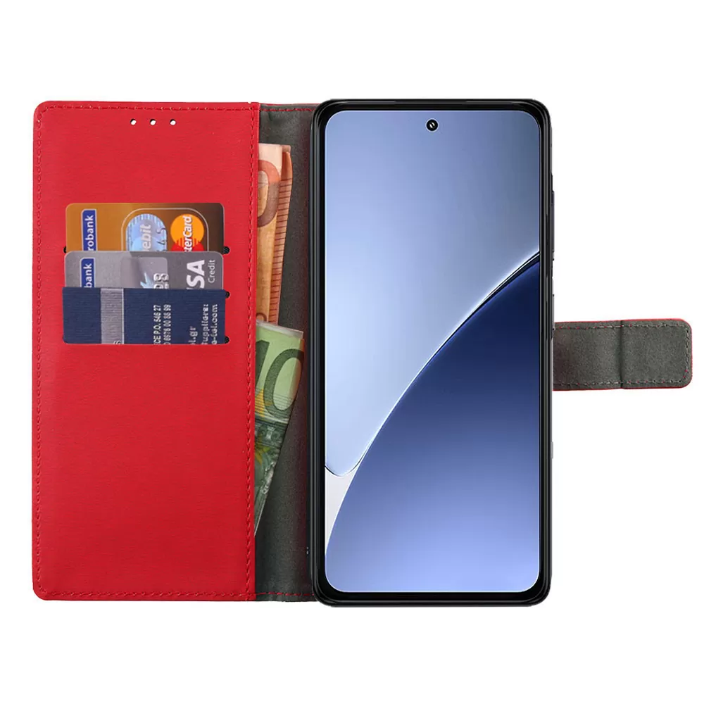 VOLTE-TEL ALLURE ΘΗΚΗ XIAOMI 15 PRO 5G 6.73in  MAGNET BOOK STAND CLIP RED - Image 6