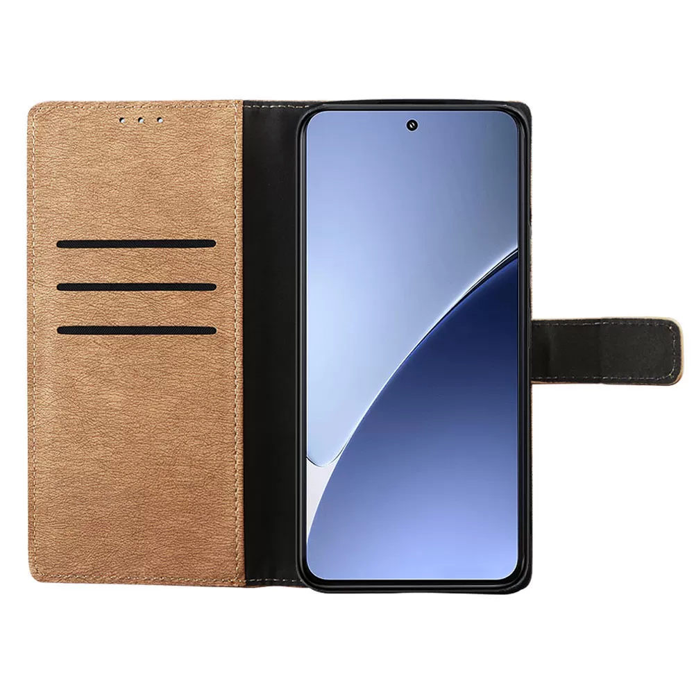 VOLTE-TEL ALLURE ΘΗΚΗ XIAOMI 15 PRO 5G 6.73in  MAGNET BOOK STAND CLIP GOLD - Image 6
