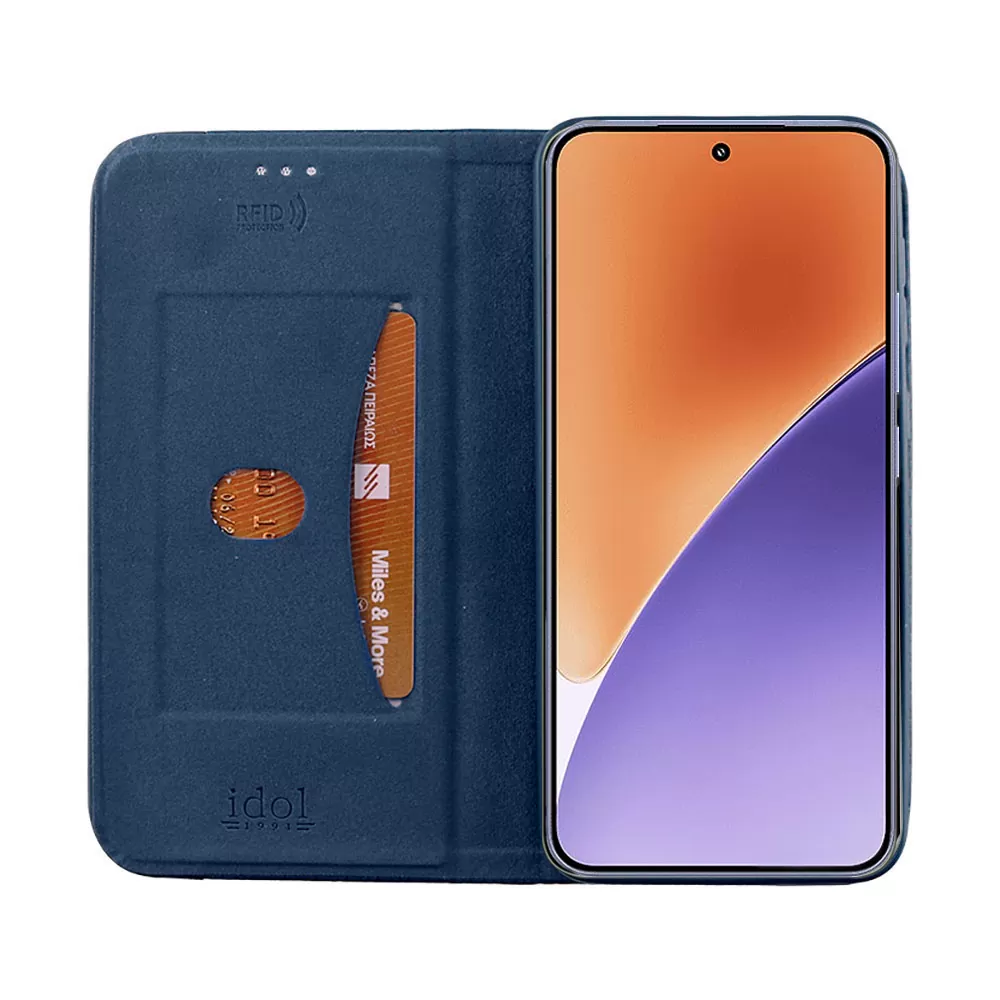 IDOL 1991 ELITE ΘΗΚΗ XIAOMI 15 5G 6.36in  ANTI-RFID BOOK STAND BLUE - Image 7