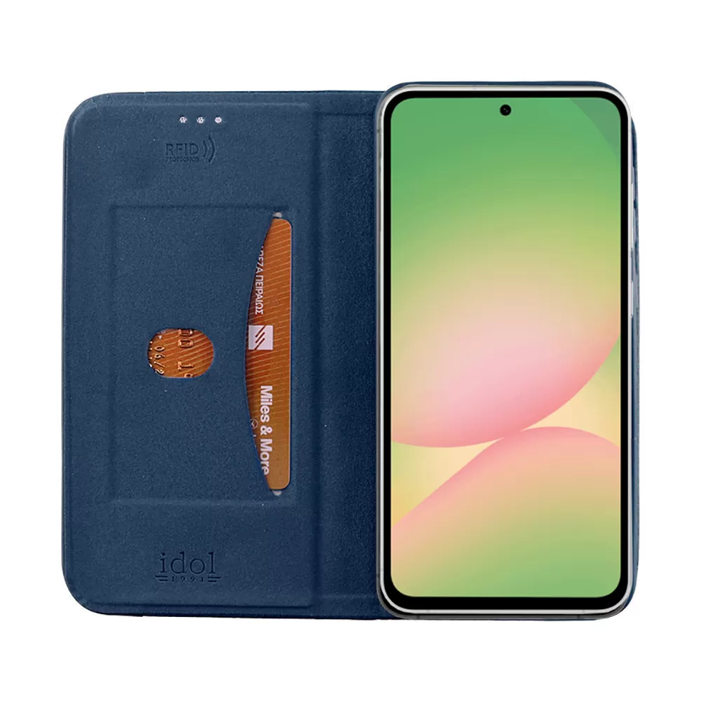 IDOL 1991 ELITE ΘΗΚΗ SAMSUNG A56 5G A566 6.7in  ANTI-RFID BOOK STAND BLUE - Image 7