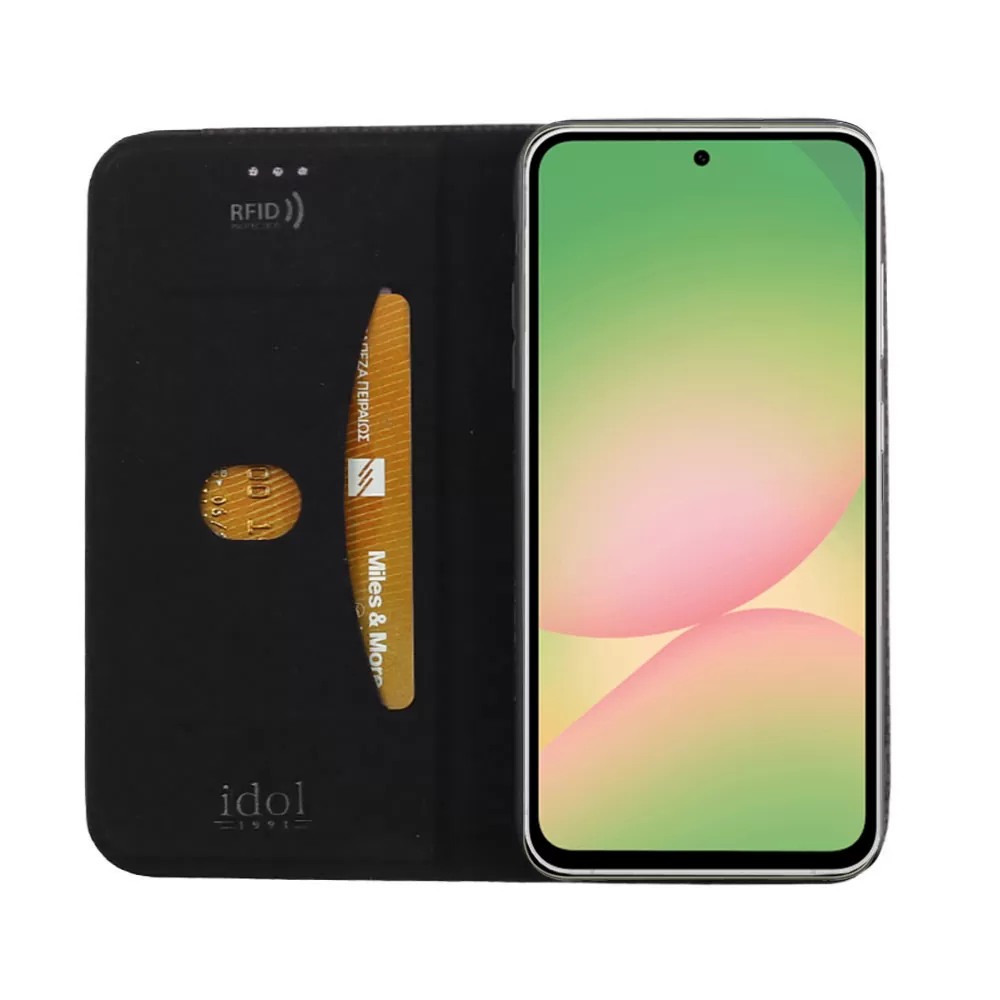 IDOL 1991 ELITE ΘΗΚΗ SAMSUNG A56 5G A566 6.7in  ANTI-RFID BOOK STAND BLACK - Image 7