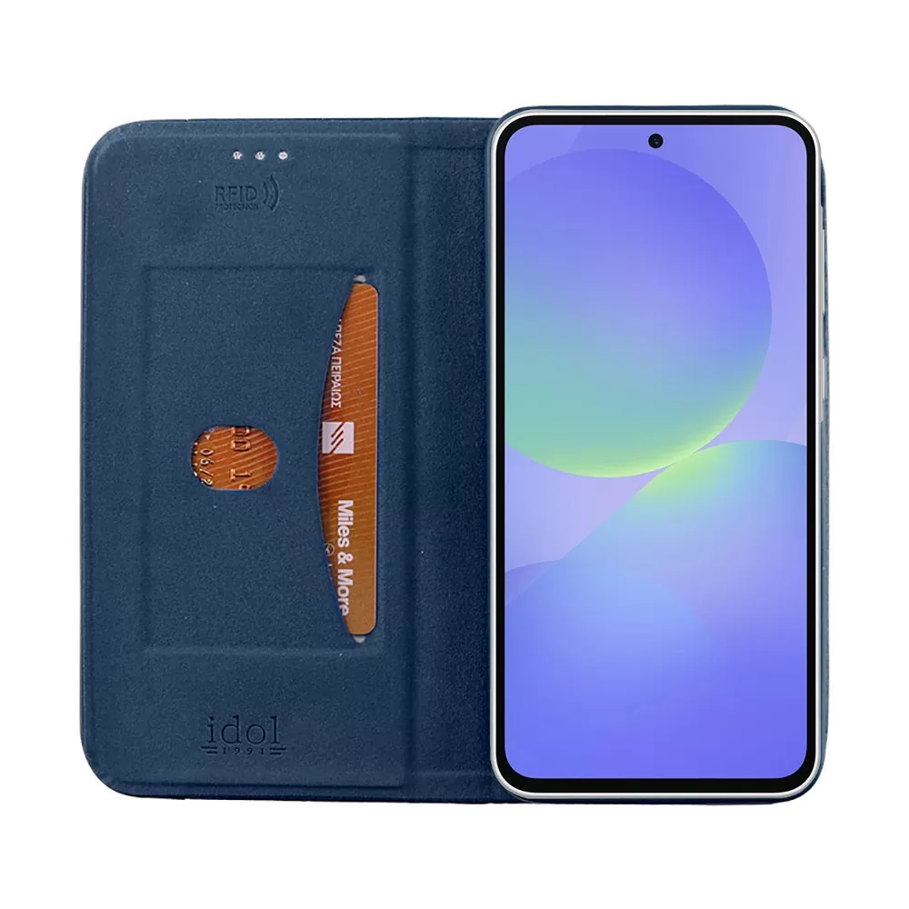 IDOL 1991 ELITE ΘΗΚΗ SAMSUNG A36 5G A366 6.7in  ANTI-RFID BOOK STAND BLUE - Image 7