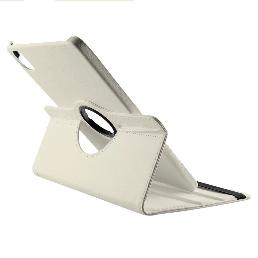 VOLTE- TEL LEATHER BOOK ROTATING STAND ΘΗΚΗ XIAOMI PAD 5 11.0in OFF WHITE - Image 2