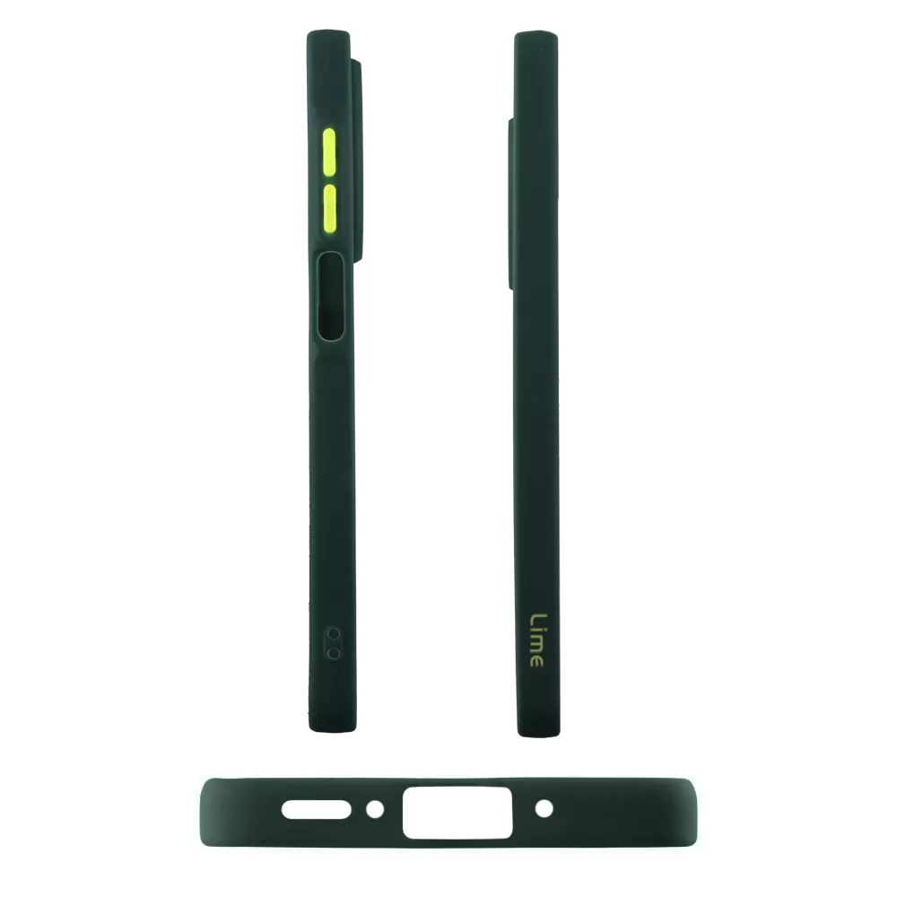 LIME HARDSHELL FUSION ΘΗΚΗ SAMSUNG A26 5G A266 6.7in  FULL CAMERA PROTECTION GREEN WITH YELLOW KEYS - Image 5