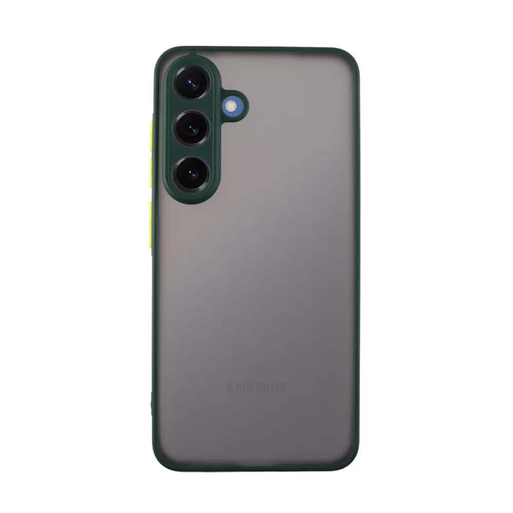 LIME HARDSHELL FUSION ΘΗΚΗ SAMSUNG S25 5G S931 6.2in  FULL CAMERA PROTECTION GREEN WITH YELLOW KEYS - Image 6